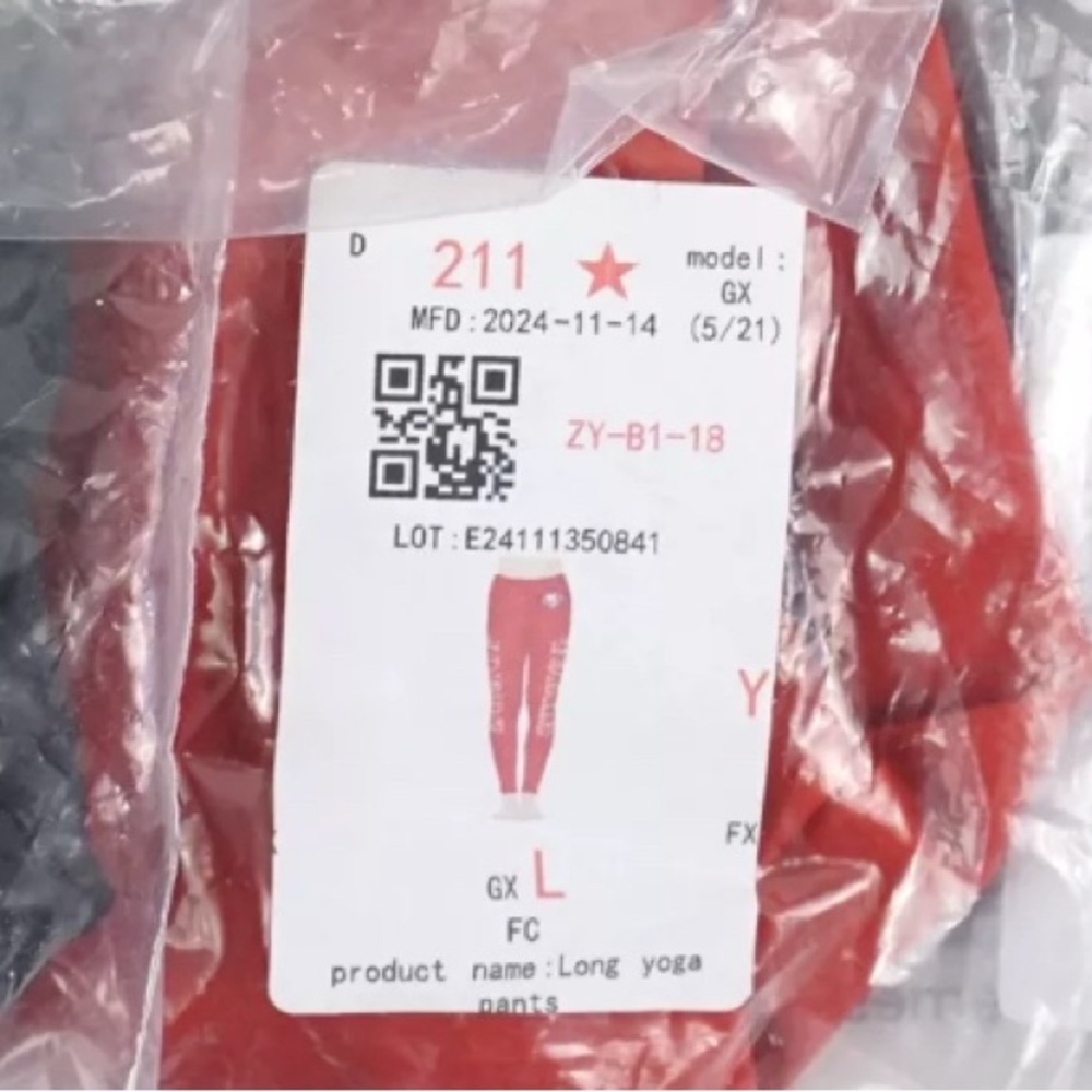 NEW San Francisco 49ers NFL Long Yoga Pants Leggings Women’s M L XL or 2XL - Picture 6 of 9